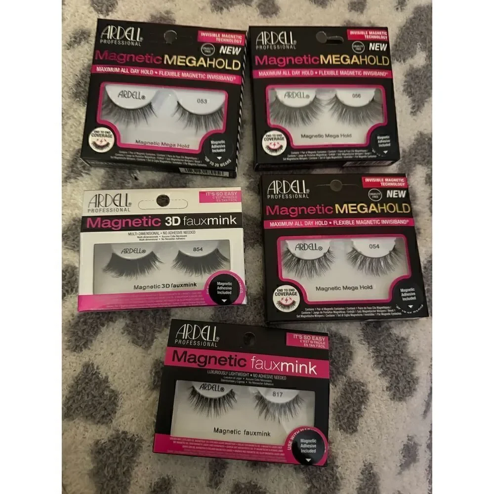 Beauty/makeup magentic eyelash lot- nip/nib ardell 5x bundle lot